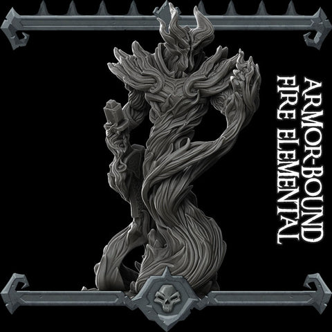 Armor bound Fire Elemental